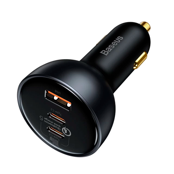 АЗУ Qualcomm Quick Charge 160W USB-A/2xUSB-C with USB-C to USB-C Cable Grey (TZCCZM-0G)