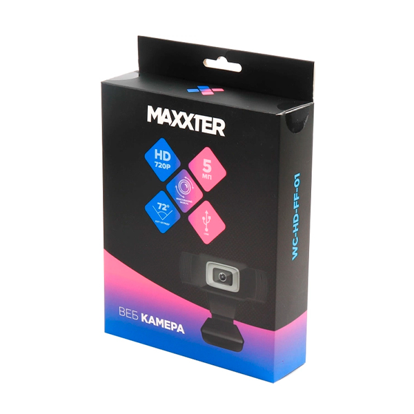 Веб-камера Maxxter WC-HD-FF-01 Black