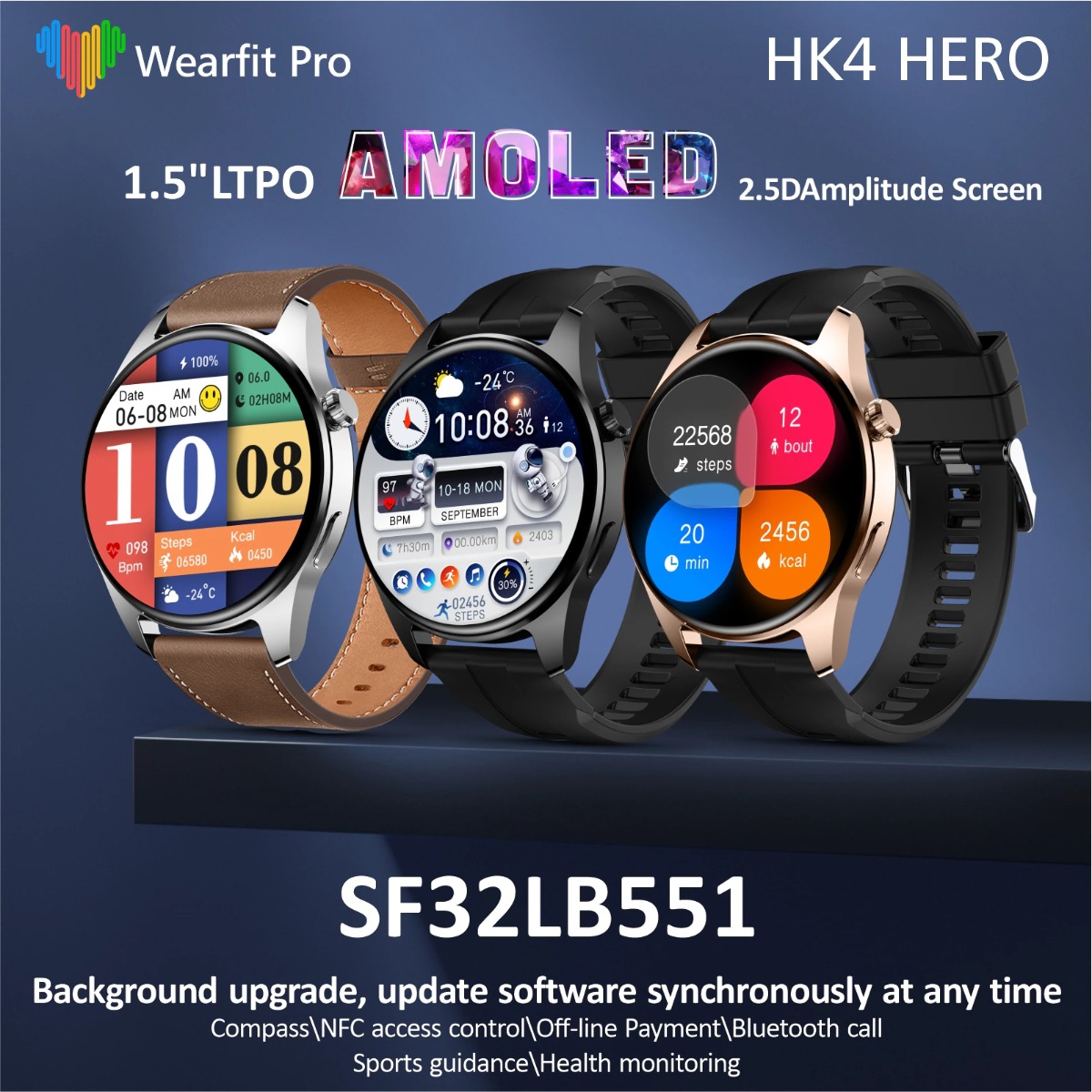 Смарт-годинник Smart Watch HK4 Hero Gold