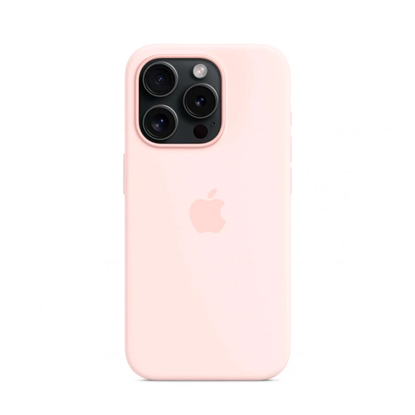Чохол Apple iPhone 15 Pro Silicone Case with MagSafe Light Pink (MT1F3)