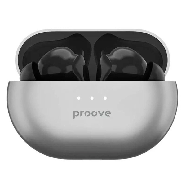 Bluetooth Навушники Proove Woop TWS with ANC (Silver/Black)