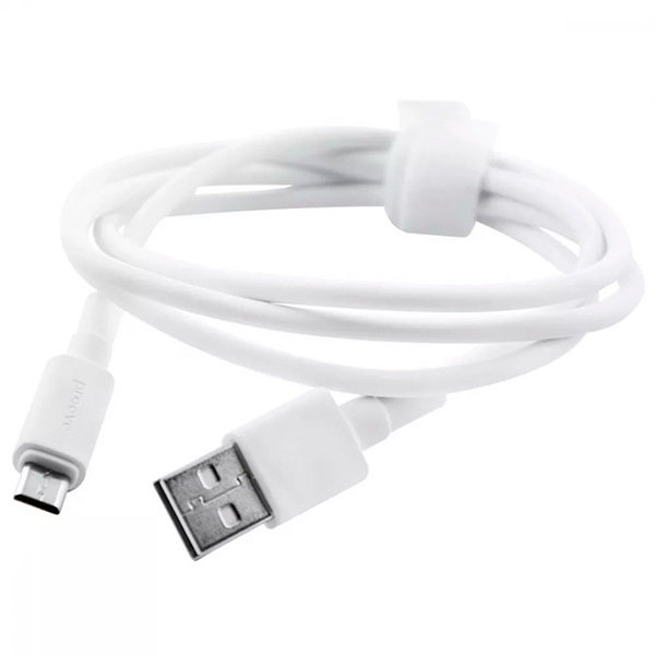 Кабель Proove Small Silicone Micro USB 2.4A 1m White