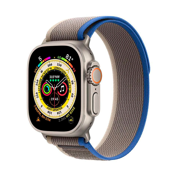 Ремешок для Apple Watch 49mm Blue/Gray Trail Loop - M/L (MQEK3ZM/A)