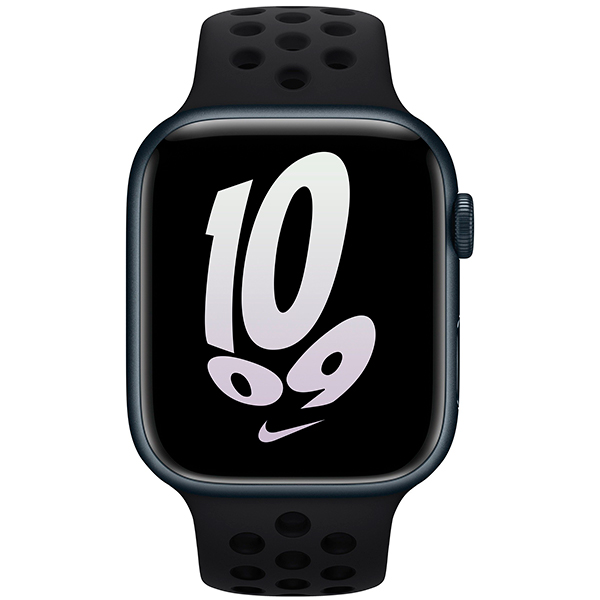 Ремінець Apple Watch 45mm Black/Black Nike Sport Band (MPH43ZM/A)