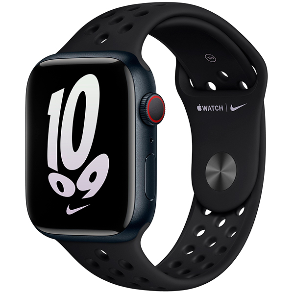 Ремешок Apple Watch 45mm Black/Black Nike Sport Band (MPH43ZM/A)