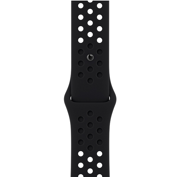 Ремінець Apple Watch 45mm Black/Black Nike Sport Band (MPH43ZM/A)