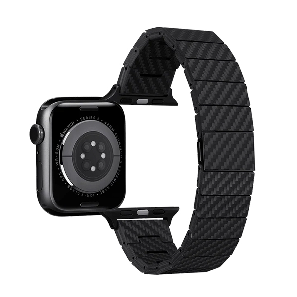 Ремешок Pitaka Carbon Fiber Watch Band Modern Black/Grey for Apple Watch 49/45/44mm (AWB2307)