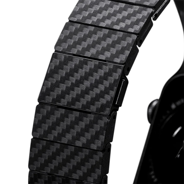 Ремешок Pitaka Carbon Fiber Watch Band Modern Black/Grey for Apple Watch 49/45/44mm (AWB2307)