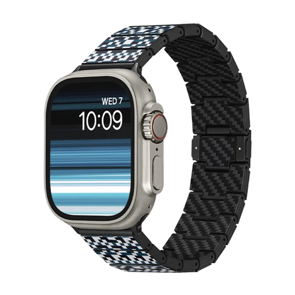 Ремешок Pitaka Dreamland Chroma Carbon Band Mosaic for Apple Watch 49/45/44mm (AWB2303)