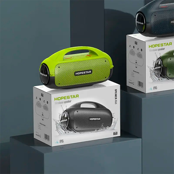 Портативная Bluetooth колонка Hopestar A50 Light Green/Black