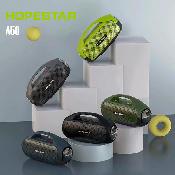 Портативна Bluetooth колонка Hopestar A50 Light Green/Black