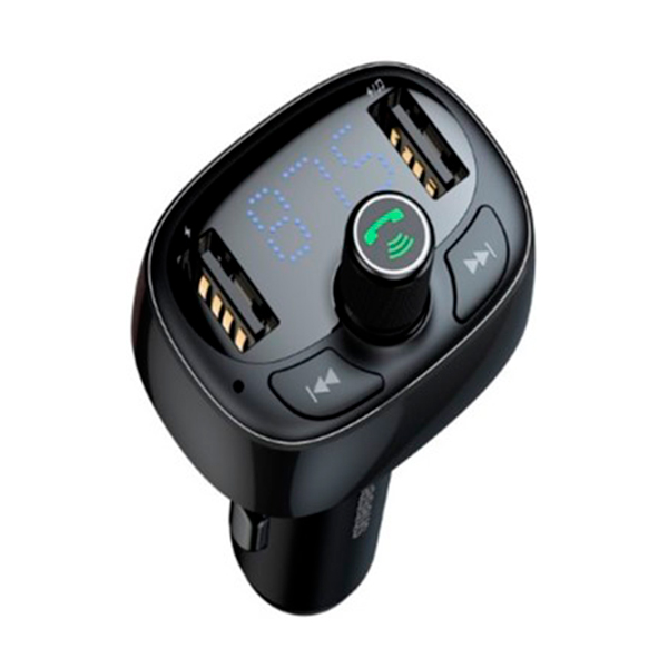 FM-трансмиттер Baseus T typed Wireless MP3 charger with car holder Black CCALL-TM01