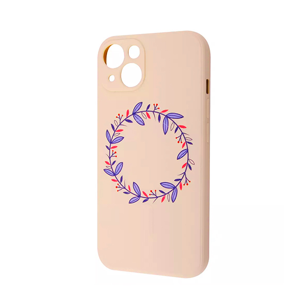 Чохол Wave Minimal Art Case для Apple iPhone 13/14 with MagSafe Pink Sand/Wreath