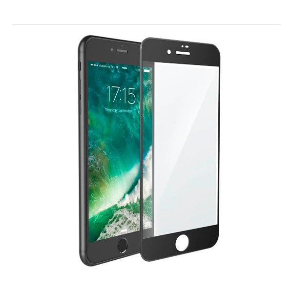 Защитное стекло для iPhone 6/6S Plus/7 Plus/8 Plus 3D Black (тех.пак)
