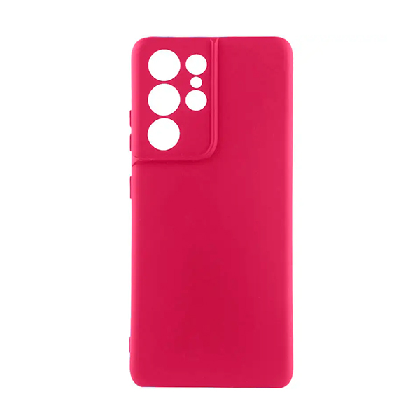 Чехол Original Soft Touch Case for Samsung S22 Ultra/S908 Marsala with Camera Lens