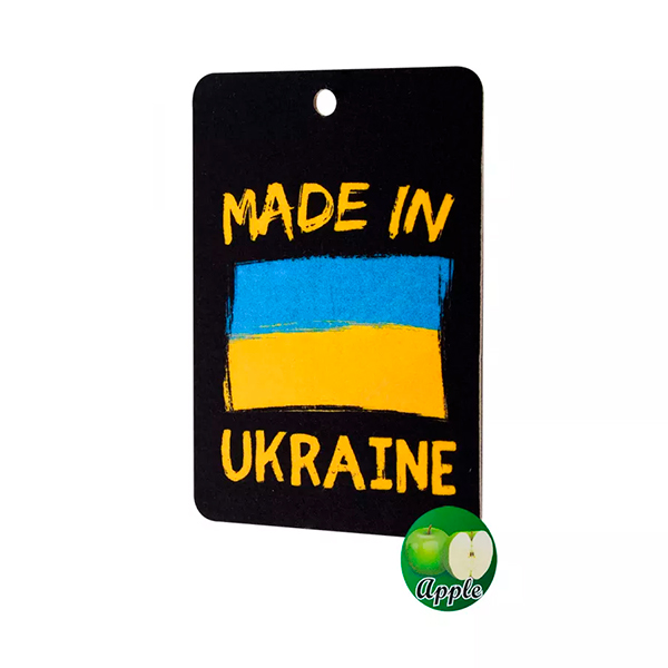 Автомобільний ароматизатор повітря Made in Ukraine Apple