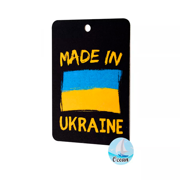 Автомобільний ароматизатор повітря Made in Ukraine Ocean