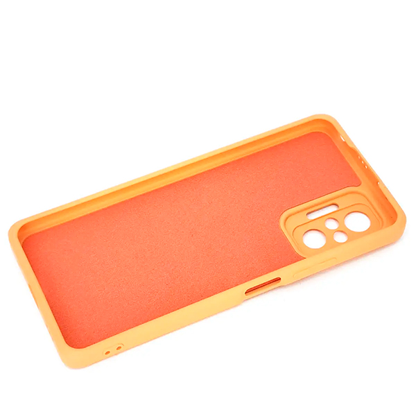 Чехол Original Soft Touch Case for Xiaomi Redmi Note 10 Pro/Note 10 Pro Max Orange with Camera Lens