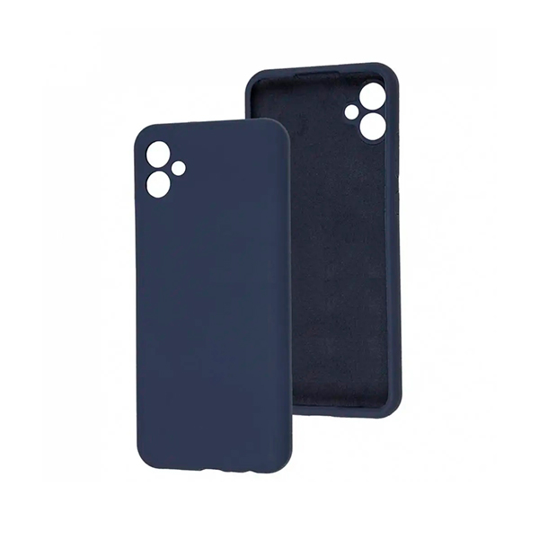 Чехол Original Soft Touch Case for Samsung A04e-2022/A042 Dark Blue with Camera Lens