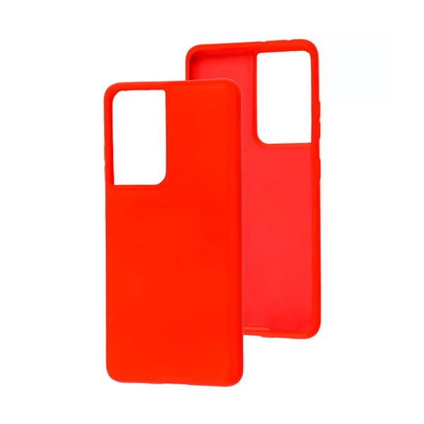 Original Silicon Case Samsung S21 Ultra/G998 Red