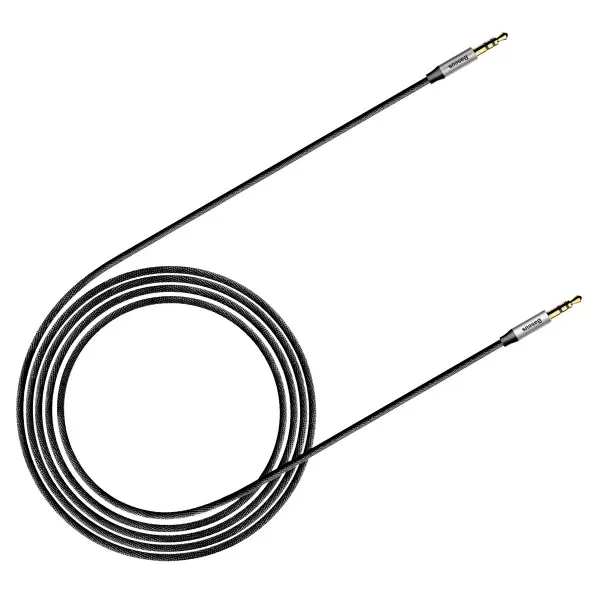 Аудіо кабель 3.5mm - 3.5 mm Baseus AUX 3.5mm Jack M30 Yiven 1m Black (CAM30-BS1)