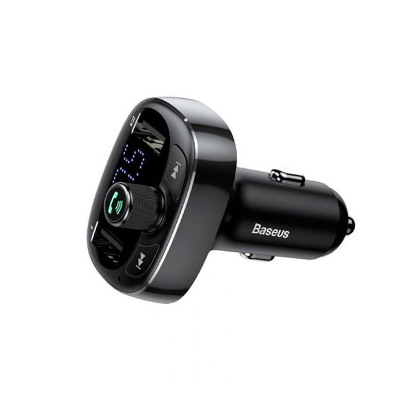 FM-модулятор Baseus T typed Wireless MP3 charger with car holder Black CCALL-TM01