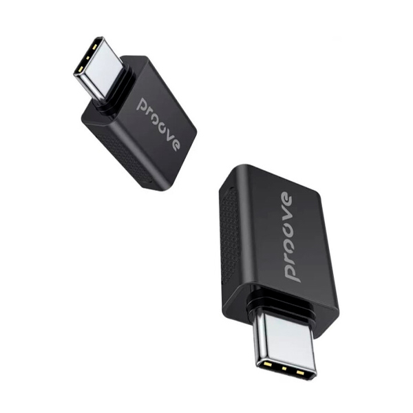 Перехідник Proove Extension OTG USB-A to USB Type-C Black (HBEX00101001)