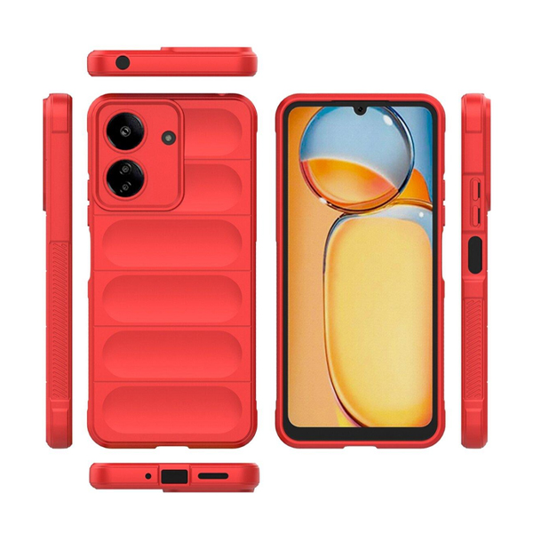 Чохол Cosmic Magic Shield for Xiaomi Redmi 13C/Poco C65 Red with Camera Lens