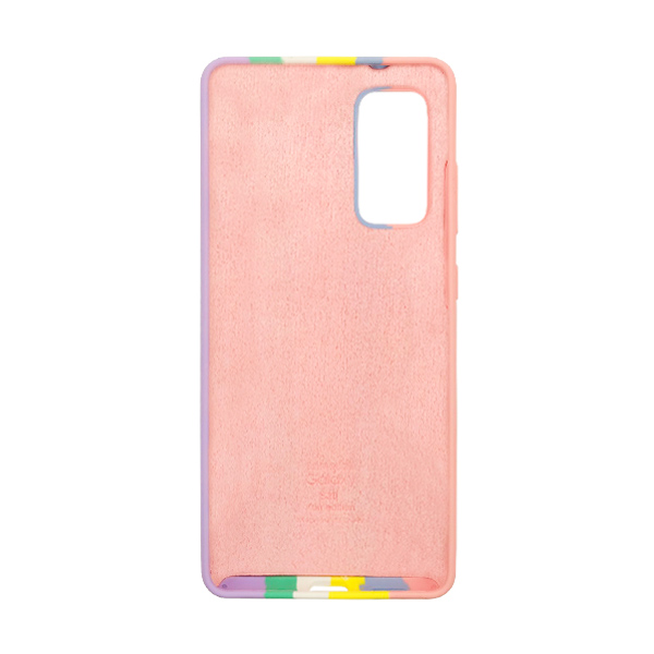 Чехол Silicone Cover Full Rainbow для Samsung G780/S20 FE Pink/Lilac