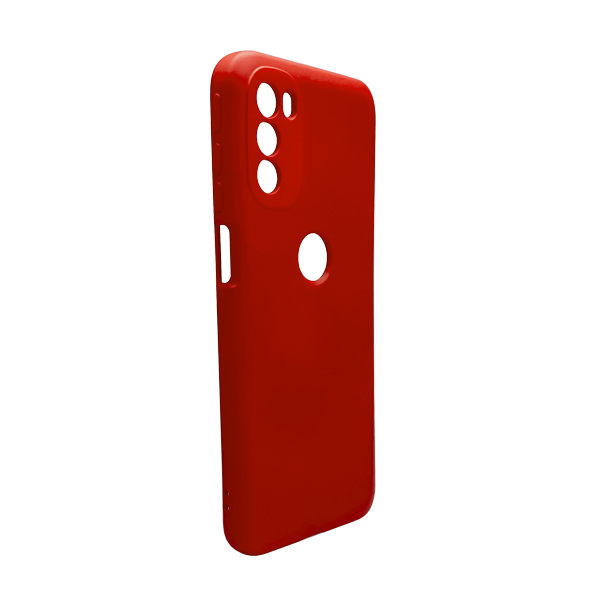 Чохол Original Soft Touch Case for Motorola G31 Red with Camera Lens