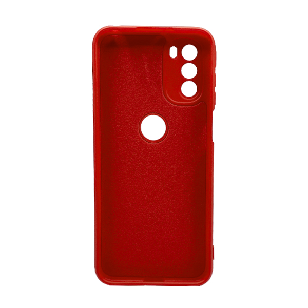 Чехол Original Soft Touch Case for Motorola G31 Red with Camera Lens