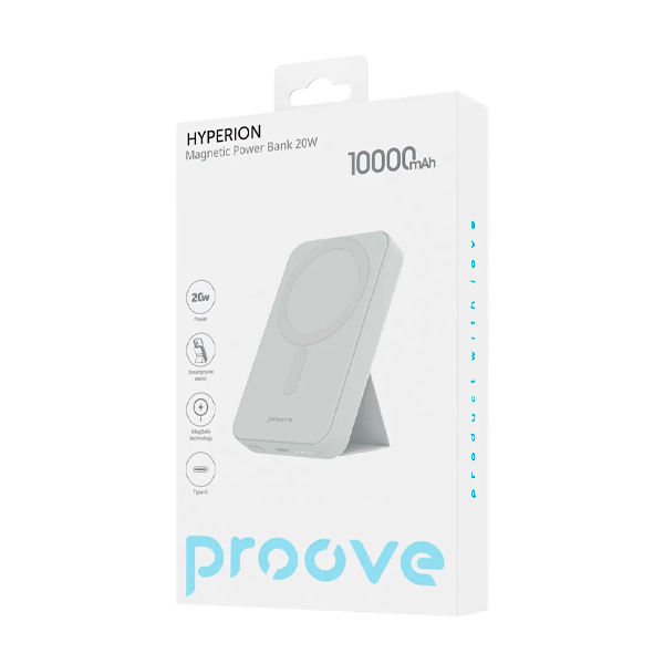 Зовнішній акумулятор Proove Hyperion 20W 10000mAh White