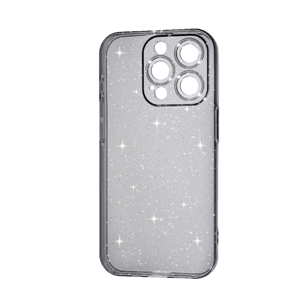 Чохол Silicon Shiny Case iPhone 13 Pro Glitter Clear/Black