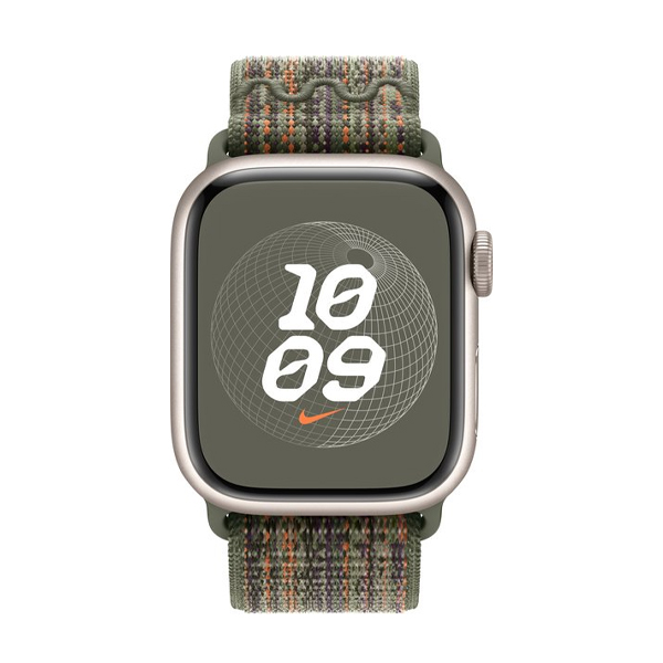 Ремешок для Apple Watch 41mm Sequoia/Orange Nike Sport Band (MTL33ZM/A)