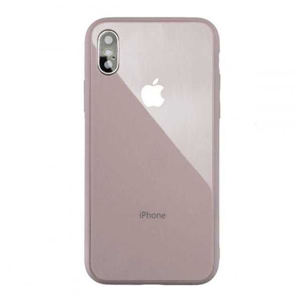 Чохол накладка Glass TPU Case для iPhone XS Max Pink