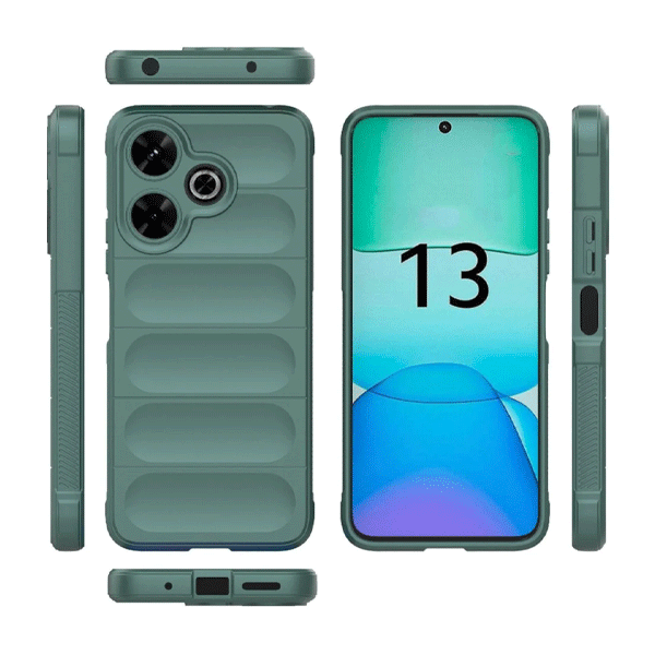 Чохол Cosmic Magic Shield for Xiaomi Redmi 13 4G/Poco M6 4G Dark Green with Camera Lens