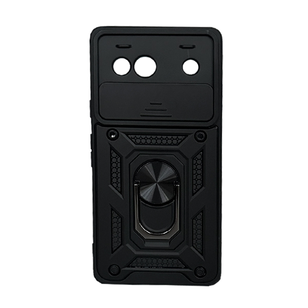 Чохол Armor Camshield Case для Google Pixel 7A with Ring Black