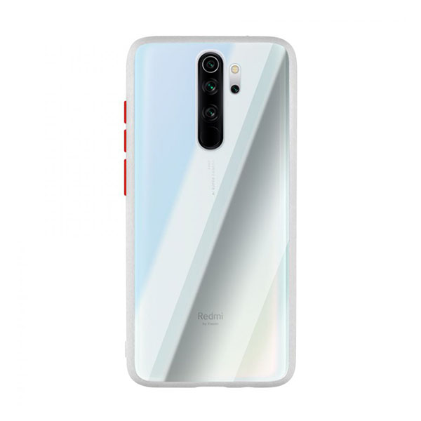 Чехол накладка Goospery Case для Xiaomi Redmi Note 8 Pro Clear/White/Red