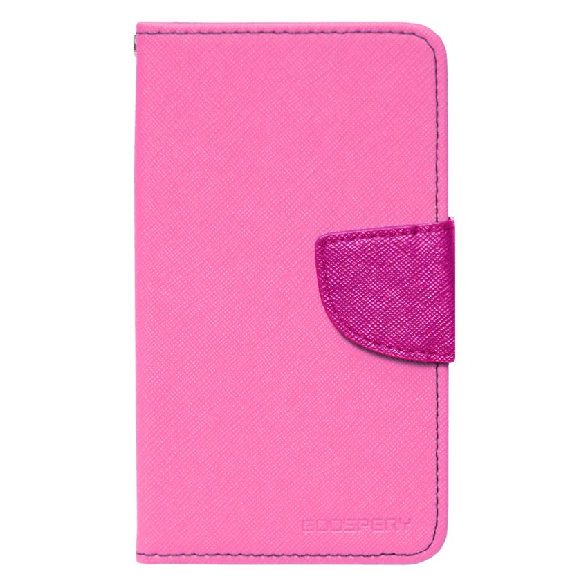 Чехол книжка Book Cover Universal Goospery Fancy Diary 5.5 дюйма Yellow/Pink