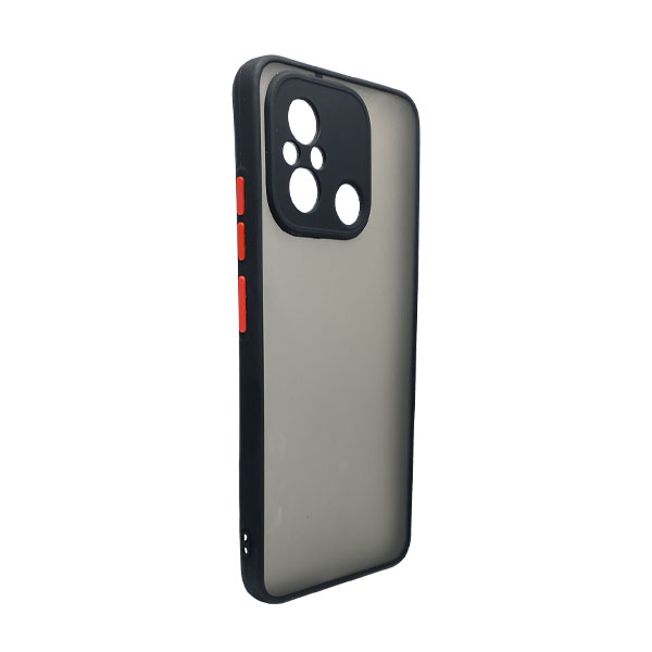 Чохол Goospery Case для Xiaomi Redmi 12c Black/Red with Camera Lens