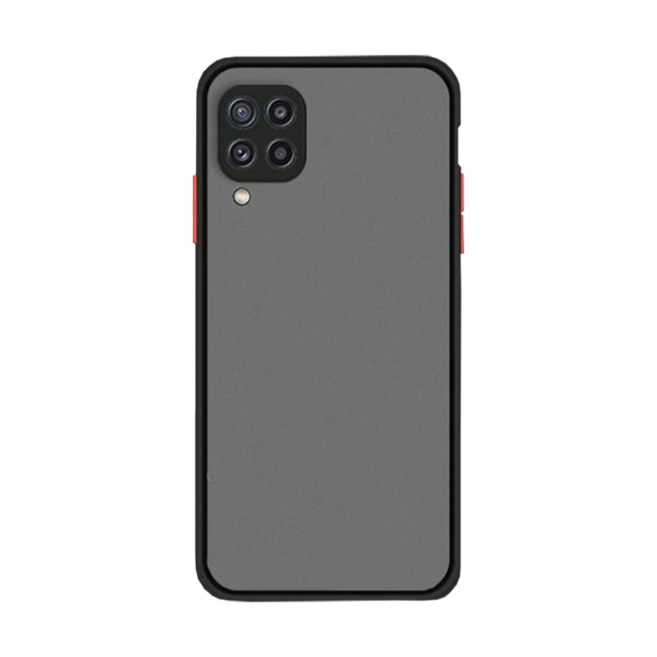 Чехол накладка Goospery Case для Samsung A12-2021/A125/M12-2021 Black/Red with Camera Lens