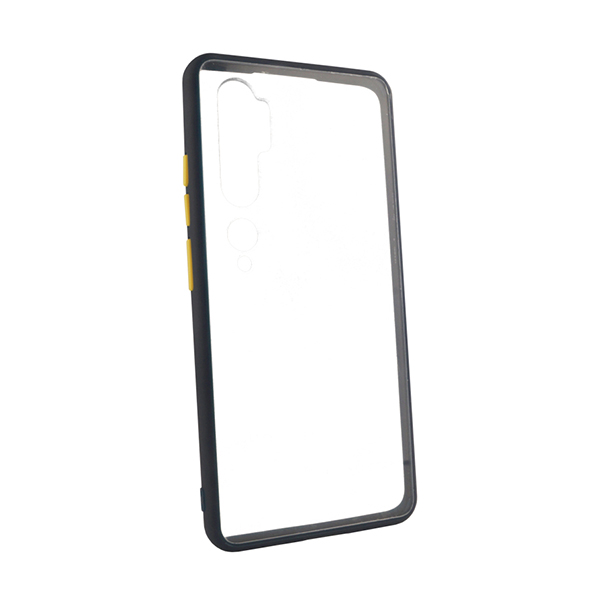 Чехол накладка Goospery Case для Xiaomi Mi Note 10 Clear/Dark Blue/Yellow