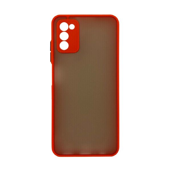 Чехол накладка Goospery Case для Samsung A03s-2021/A037 Red with Camera Lens