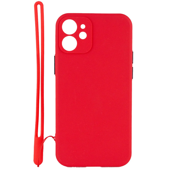 Чехол накладка Goospery TPU Square Full Camera Case для iPhone 12 Mini Red