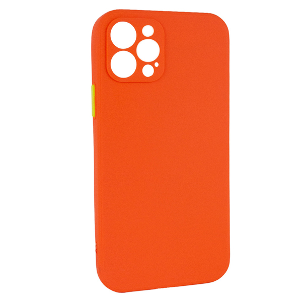 Чехол накладка Goospery TPU Square Full Camera Case для iPhone 12 Pro Max Orange