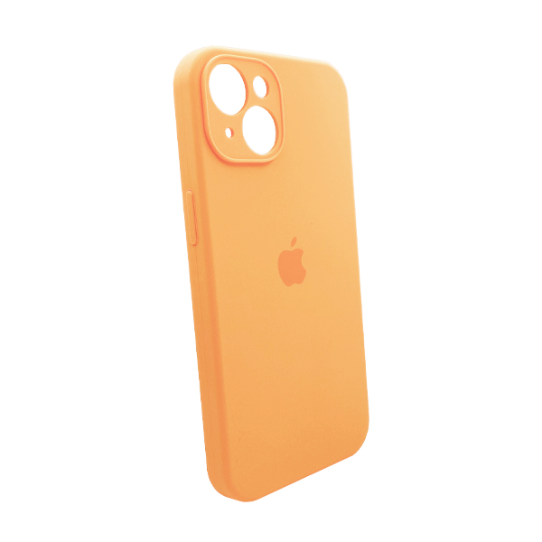 Чехол Soft Touch для Apple iPhone 15 Grapefruit with Camera Lens Protection