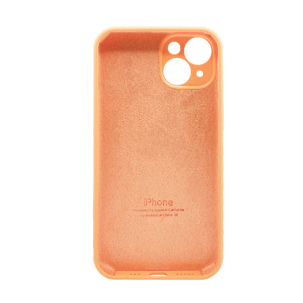 Чохол Soft Touch для Apple iPhone 15 Grapefruit with Camera Lens Protection