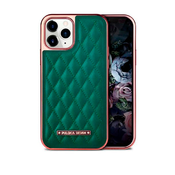 Чохол Puloka Leather Case для iPhone 11 Pro Green
