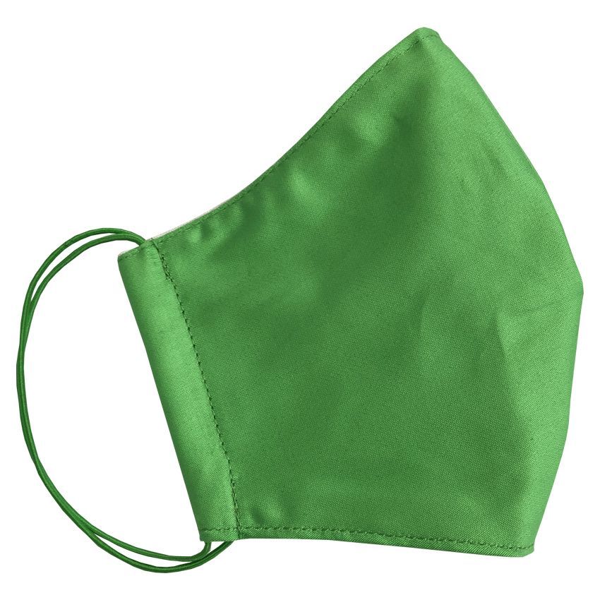 Многоразовая защитная маска для лица зеленая (размер S)