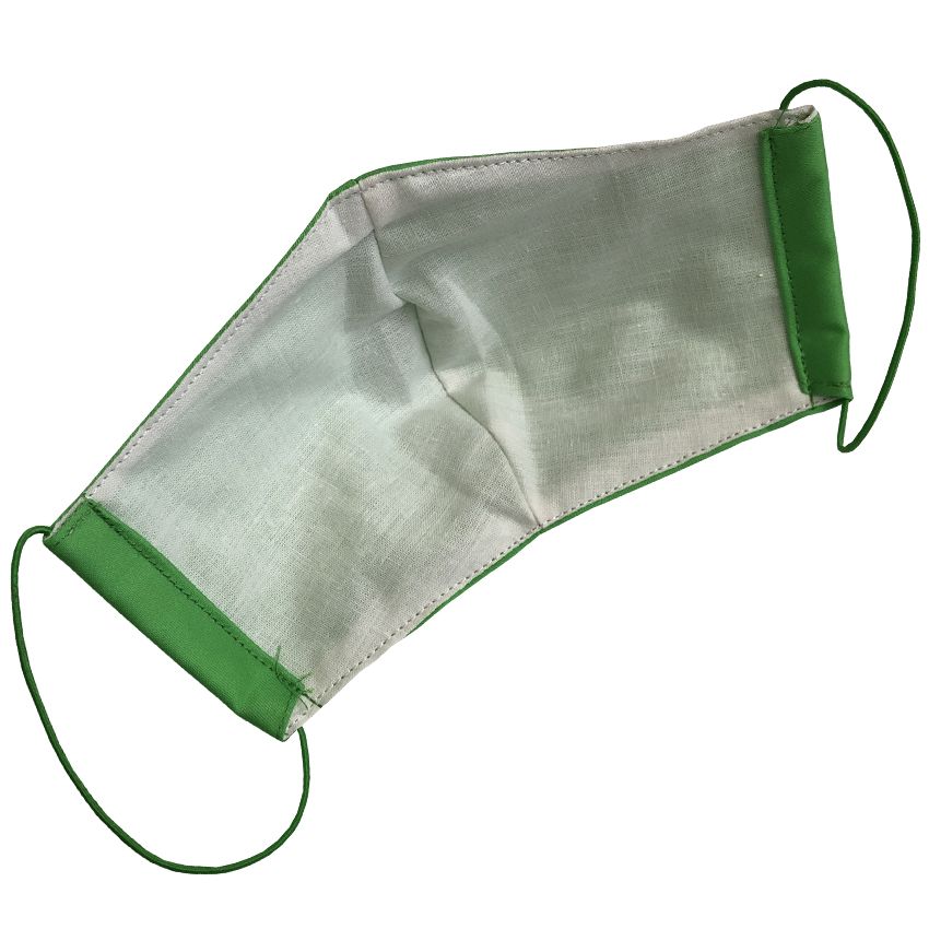 Многоразовая защитная маска для лица зеленая (размер M)